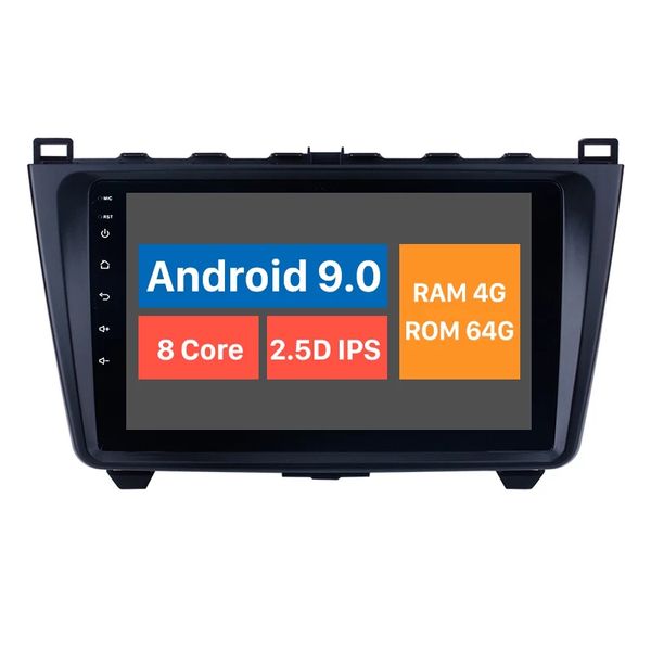 Reproductor Multimedia de DVD para coche Android de 9 pulgadas para Mazda 6 Ruiyi 2008-2015 con pantalla táctil completa 1024*600 Bluetooth 3G WIFI