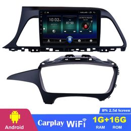 Reproductor de DVD para coche con Android de 9 pulgadas, pantalla táctil para Hyundai Sonata 2015-2017, unidad principal con navegación GPS