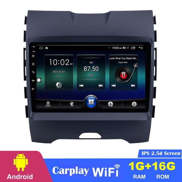 Sistema de navegación GPS con reproductor de Radio y DVD para coche Android de 9 pulgadas para Ford Edge 2013-2017 con WIFI USB compatible con SWC 1080P