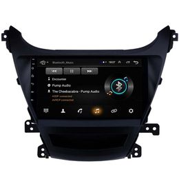 Lecteur d'unité principale de Radio dvd de voiture Android de 9 pouces pour 2014-2016 Hyundai Elantra GPS navigation multimédia TV Tuner rétroviseur