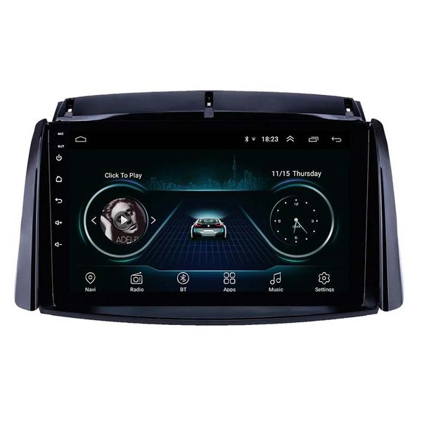 Lecteur radio d'unité dvd de voiture Android 9 pouces pour 2009-2016 Renault Koleos Navigation GPS USB AUX support Carplay DVR OBD TV numérique