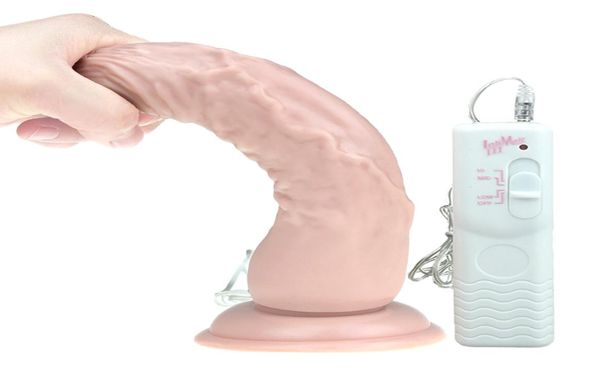 9 pouces grand gode réaliste vibrateur jouets sexuels pour les femmes énorme pénis artificiel ventouse G Spot Anal gode vibrateur pour hommes nouveau Y16886614