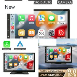 9 inch autoradio Android Auto CarPlay Multimedia Video Player IPS Touch Screen Aux Input Bluetooth MirrorLink Universal