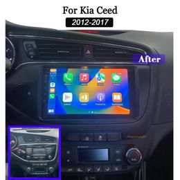 9 inch auto stereo radio GPS-navigatie voor Kia Ceed JD 2012-2017 Android 13 Radio Multimedia Player Support CarPlay Steerwielbesturing Bluetooth WiFi GPS CAR DVD