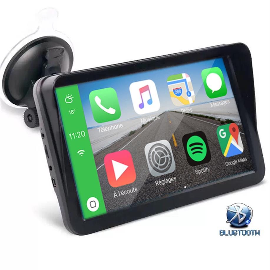 9 -дюймовый автомобильный видео портативный беспроводной монитор CarPlay Android Auto Stereo MultiMedia Bluetooth Navigation с задней камерой272E