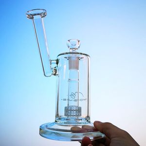 9 inch heldere glazen bongen Mobius Mondstuk Waterpijpolie DAB RIGHT Waterpijp 18mm Vrouwelijke gewricht met Kom Birdcage PERC zijspan