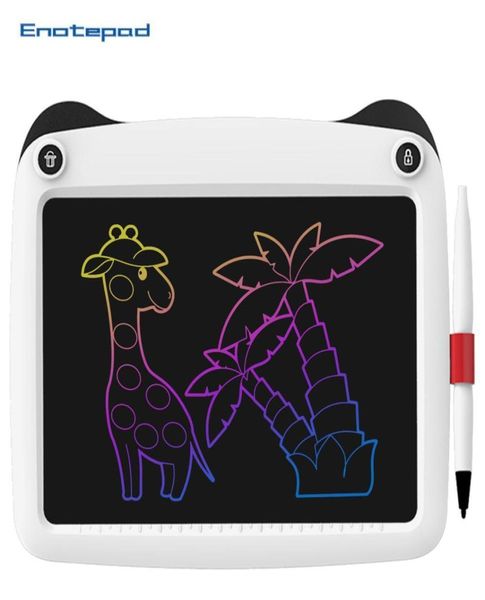 Tablette de dessin LCD de 9 pouces, tablette d'écriture manuscrite, protection des yeux, écran couleur, tablette numérique pour enfants, carte graphique ultra-mince avec Upgra9041199