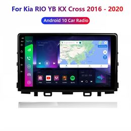Lecteur DVD vidéo de voiture Android 10 d'usine de 9 pouces pour KIA RIO 2016-2018 système de navigation GPS multimédia