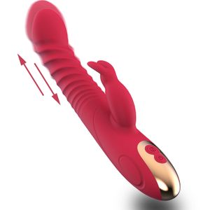 9 inch G Spot Rabbit Vibrator 8 + 7Speeds 3 Motor Dual Vibrating Large Sex Adult Toys Clitoris Stimulatie Producten voor Vrouw Lady Gifs [van USCA Warehouse]