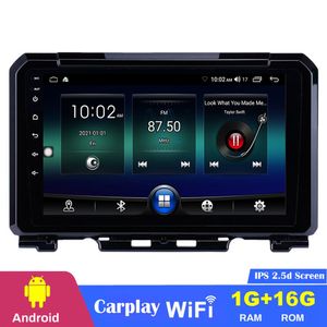 Lecteur dvd de voiture à écran tactile HD de 9 pouces Android pour 2019-Suzuki JIMNY Radio de navigation GPS avec prise en charge AUX USB WIFI TPMS DVR SWC