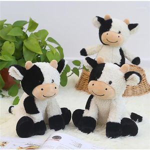 9 pouces Belle Vache À Lait En Peluche Jouets En Peluche Animal Poupées Haute Qualité Oreiller Doux En Peluche Bétail pour Enfants Enfants Cadeau D'anniversaire U31273S