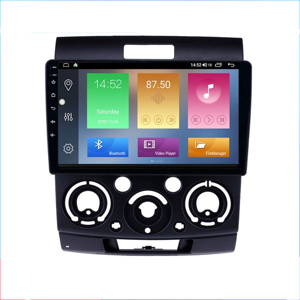 Lecteur DVD de voiture stéréo 9 pouces pour Ford Everest/Ranger 2006-2010 avec écran tactile 2G RAM prise en charge Carplay OBD TPMS DAB