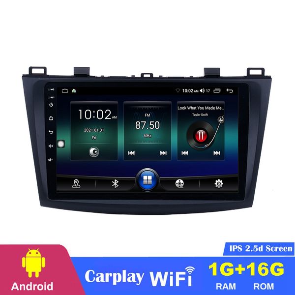 Lecteur dvd de voiture Radio 9 pouces écran tactile Android pour MAZDA 3 2009 2010 2011 2012 avec GPS Sat Nav WIFI USB OBD2