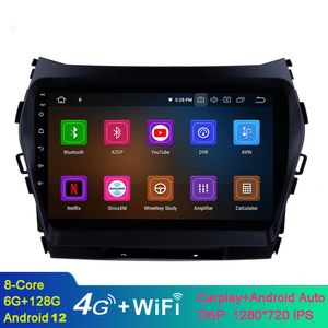 9 inch touchscreen Android Car Video Radio GPS Navigatie voor 2013 2014 Hyundai Santa Fe IX45 met Bluetooth WiFi USB SWC