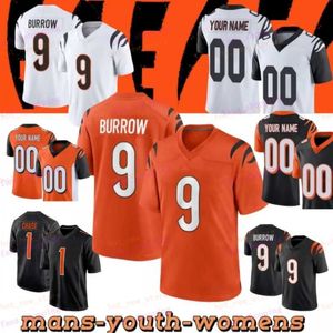 9 Joe Burrow Maillot de football 1 Ja'Marr Chase Tee Higgins Evan McPherson Zack Moss Sam Hubbard Logan Wilson Trey Hendrickson Myles Murphy Tyler Boyd Scott Daxton Hill