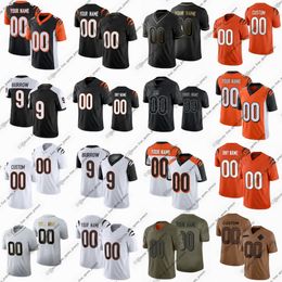 9 Joe Burrow Football Jersey Joe Mixon Tee Higgins Tyler Boyd Jamarr Chase Germaine Pratt Logan Wilson Tee Higgins Jessie Bates III Murphy Amarius Mims Cyhjersey