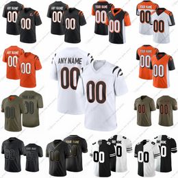 9 Joe Burrow Camisetas de fútbol Camiseta Mixon Higgins Tyler Boyd JaMarr Chase Camiseta Higgins Jessie Bates III Myles Murphy