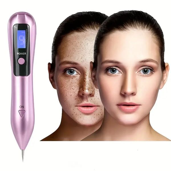 Outil de solution de tatouage de verrues de peau foncée de stylo de tache de 9 niveaux améliorent l'apparence des taches de rousseur et des taupes Remover Machine idée cadeau pour hommes femmes