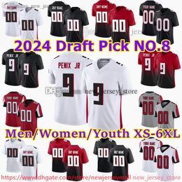 9 Michael Penix Jr Jersey Custom S-6xl Football Jerseys 8 Kyle Pitts Drake London Desmond Ridder Bijan Robinson Jonnu Smith Kaden Elliss Jessie Bates III Younghoe Koo