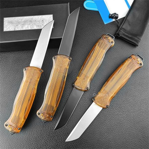 9 modèles BM 5370FE Couteau tactique automatique D2 Tanto Blade PEI / Poignées en nylon 5370 Shootout Chasse Camping Couteaux de survie automatiques avec clip de poche 533 535 3300 9400