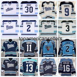 9 Paul Kariya du Maine Game Worn Jersey 30 Ben Bishop 11 Murphy 2 Jason Dekker 22 John Massara 16 Dan Kerluke