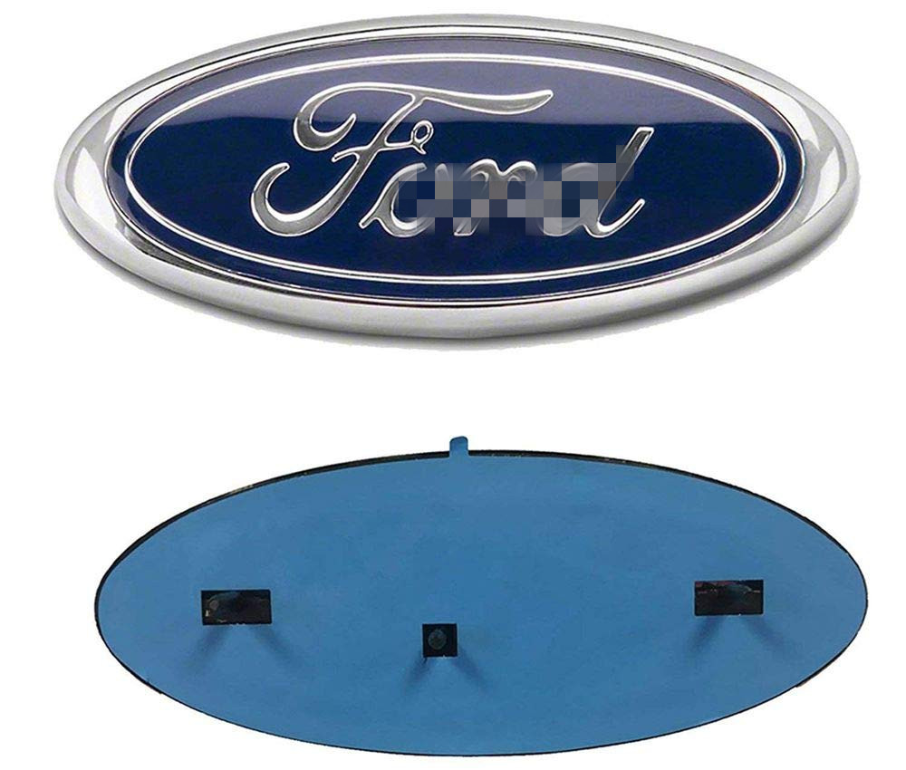 2004-2014 Ford F150 Front Grille Tailgate Emblem, Oval 9"X3.5", Decal Badge Nameplate Also Fits for F250 F350 Edge Explorer Ranger