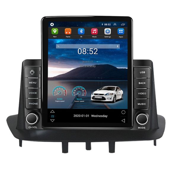 Reproductor de vídeo para coche con navegación GPS y pantalla táctil HD Android de 9 