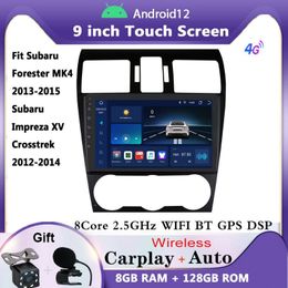 9 "Radio stéréo de GPS de voiture d'android Navi Carplay 8 + 128GB pour Subaru Forester 2012-15