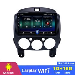 9 "Touchscreen CAR DVD Android 10 Player GPS Navigation Head Unit voor Mazda 2/Jinxiang/DE/Derde generatie 2007-2014 WiFi