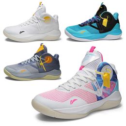 9 Sonic basketbalschoenen voor de zomerse anti -slip voor heren, slijtvast en schokabsorberende jeugdtraining Wrijvingswrijvingsgeluid Practical Sports Shoes