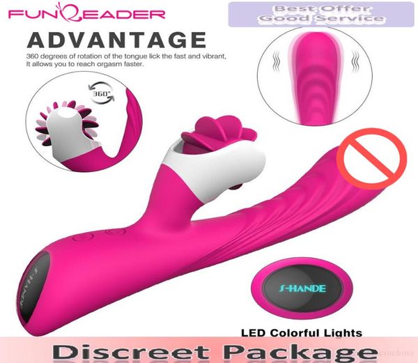 9 vitesses de rotation sexe oral vibrateur barbelé langue léchant jouet G Spot gode vibrateurs pour femmes vibrant stimulateur de clitoris sexe To7003307