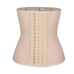 Comfortabele en ademende latex taille trimmer ondergoed Corset Cincher 9 stalen botten afslanken riem lichaam shapers buik buik shapewear DHL gratis