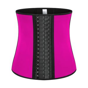 Entrenador de cintura de tela de látex Corset Cincher 9 Steelbones Tres capas Body Sculpting Shapers Cinturón adelgazante Abdomen Tummy Shapewear para mujeres Belleza DHL Gratis