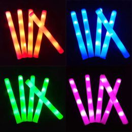9 stijl LED Glow Sticks Verlichting Foam Stick voor Feestdecoratie Bruiloft Concert Verjaardag A113 LL