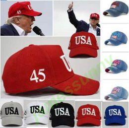 9 Typs Make America Great Again Chapeaux Donald Trump Republican Snapback Sports Chapeaux Baseball Caps USA Flag Adults Mens Womens SP4039220
