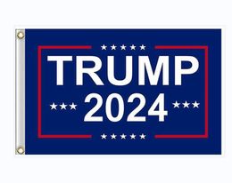 90*150 cm 2024 Amerikaanse president verkiezingsvlag polyester blauw zwart banner USA Stem vlaggen Kanye Trump Taylor