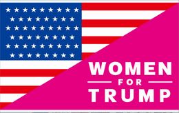 Drapeau rose pour femmes, 90x150cm, pour Trump, Donald, tenue à la main, rose, rend l'Amérique à nouveau grande avec la bannière américaine