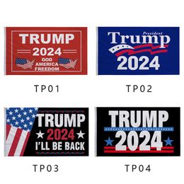 90 * 150 cm Bandera de Trump 2024 Banderas electorales Donald The Revenge Tour 150 * 90 cm Banner Entrega gratuita