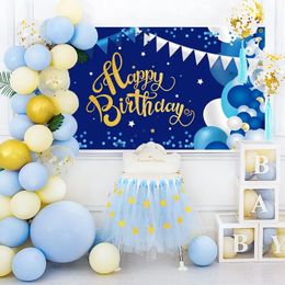 90*180cm Happy Birthday Banners Verjaardagsfeest Decoraties Kinderen Volwassen Verjaardagen Viering Vlaggen Feestjes achtergrond Banner Th1391