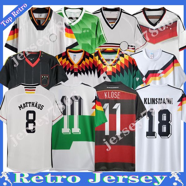 90 98 88 96 Copa del mundo Alemania Retro Littbarski BALLACK Jersey de fútbol KLINSMANN 06 14 camisetas KALKBRENNER Matthaus Hassler Bierhoff KLOSE Uniforme vintage