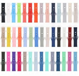 90 couleurs Silicone Watch Band pour une montre intelligente