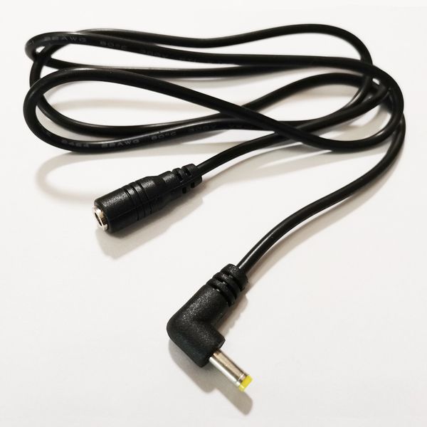 Câbles CC, prise d'alimentation CC coudée à 90 degrés, câble de connecteur d'extension mâle à femelle 4.0x1.7mm 90CM/10 pièces