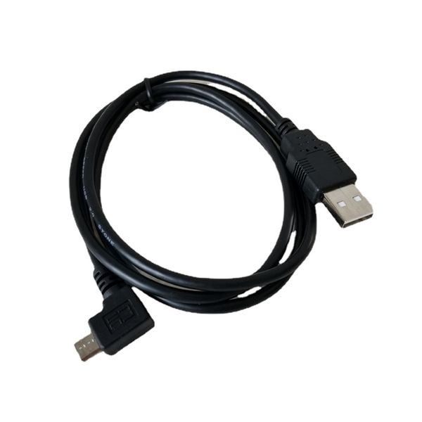 Cable de alimentación de extensión de datos macho a USB Micro USB de ángulo izquierdo de 90 grados para tableta de teléfono Android 1M