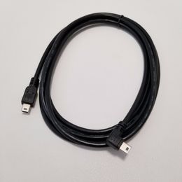 Câble d'extension de données Mini B 5 broches USB mâle à mâle, coudé à gauche à 90 degrés, ligne de données de voiture 2M