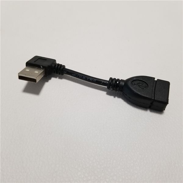 Câble d'extension de câble de données USB 2.0 A mâle à femelle, coudé à 90 degrés, 10cm, 25cm, 40cm