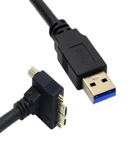 Support à vis Micro USB coudé à 90 degrés vers câble de données 30 pour caméra industrielle 12 m 4Ft5783662