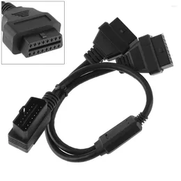 Tool de diagnostic de voiture automatique à 90 degrés 16 broches mâles à 2 16 pin adaptateur de câble de connecteur prolongé avec 37 cm de lignes