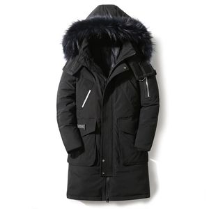 90% Down Jackets nouvel hiver hommes doudoune de haute qualité Amovible Col De Fourrure mâle vestes épais chaud Extérieur coupe-vent 201204