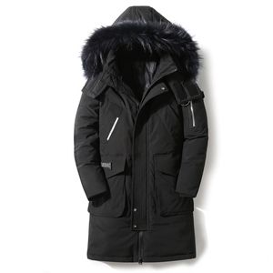 90% Down Jackets Nouvelle veste d'hiver pour hommes de haute qualité Vestes pour hommes avec col de fourrure détachable épaisse et chaude coupe-vent extérieur 201225