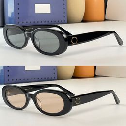90's stijl vintage ovaal frame vrouwen designer zonnebril pc fabricage zonnebrillen 0961 Disco Rivets bril